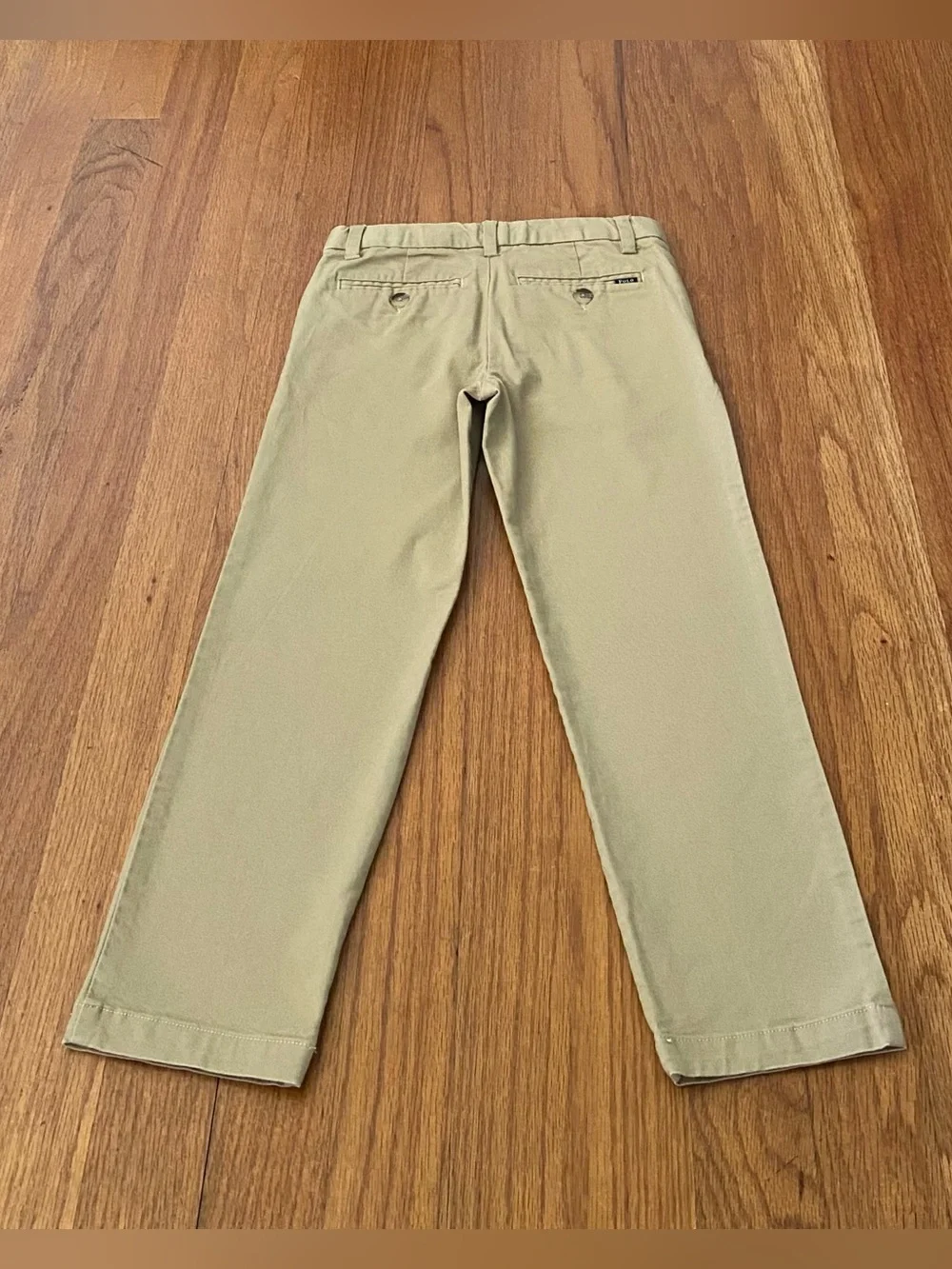 Ralph Lauren Bright Green Short-Sleeve Shirt and Khaki Twill Pants Set